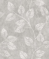 Branch Trail Silhouette wallpaper in Slate by Seabrook Designs