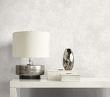 Claire Faux Suede Cool Pearl by White Heron Faux Suede Textured Wallpaper – Seabrook Designs EW10900