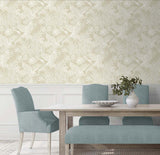 Marsh Cranes Shore by White Heron Metallic Crane Botanical Wallpaper – Seabrook Designs EW11005