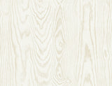 Kyoto Faux Woodgrain wallpaper in Washed Grain with a light beige faux woodgrain pattern.