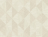 Diamond Inlay beige geometric wallpaper pattern