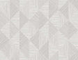 Diamond Inlay geometric wallpaper in Dove Wing (grey) with a matte finish