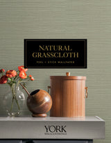 Natural Sisal Plaster by York Wallcoverings Peel & Stick Grasscloth Wallpaper – York Wallcoverings PSW1596RL
