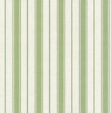 Eliott Linen Stripe wallpaper in Pomme green with vertical linen-look stripes