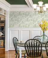 Colette Chinoiserie Herb by French Country Chinoiserie Toile Wallpaper – Seabrook Designs FC61804