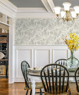 Colette Chinoiserie French Grey by French Country Toile Wallpaper – Seabrook Designs FC61808