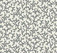 Corail wallpaper in Poppy Seed colorway with small botanical branch trail pattern.