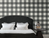 Bebe Gingham Poppy Seed by French Country Plaid Wallpaper – Seabrook Designs FC62300