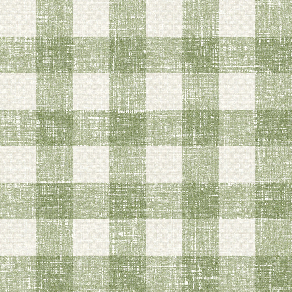 Bebe Gingham wallpaper in Herb green gingham plaid pattern