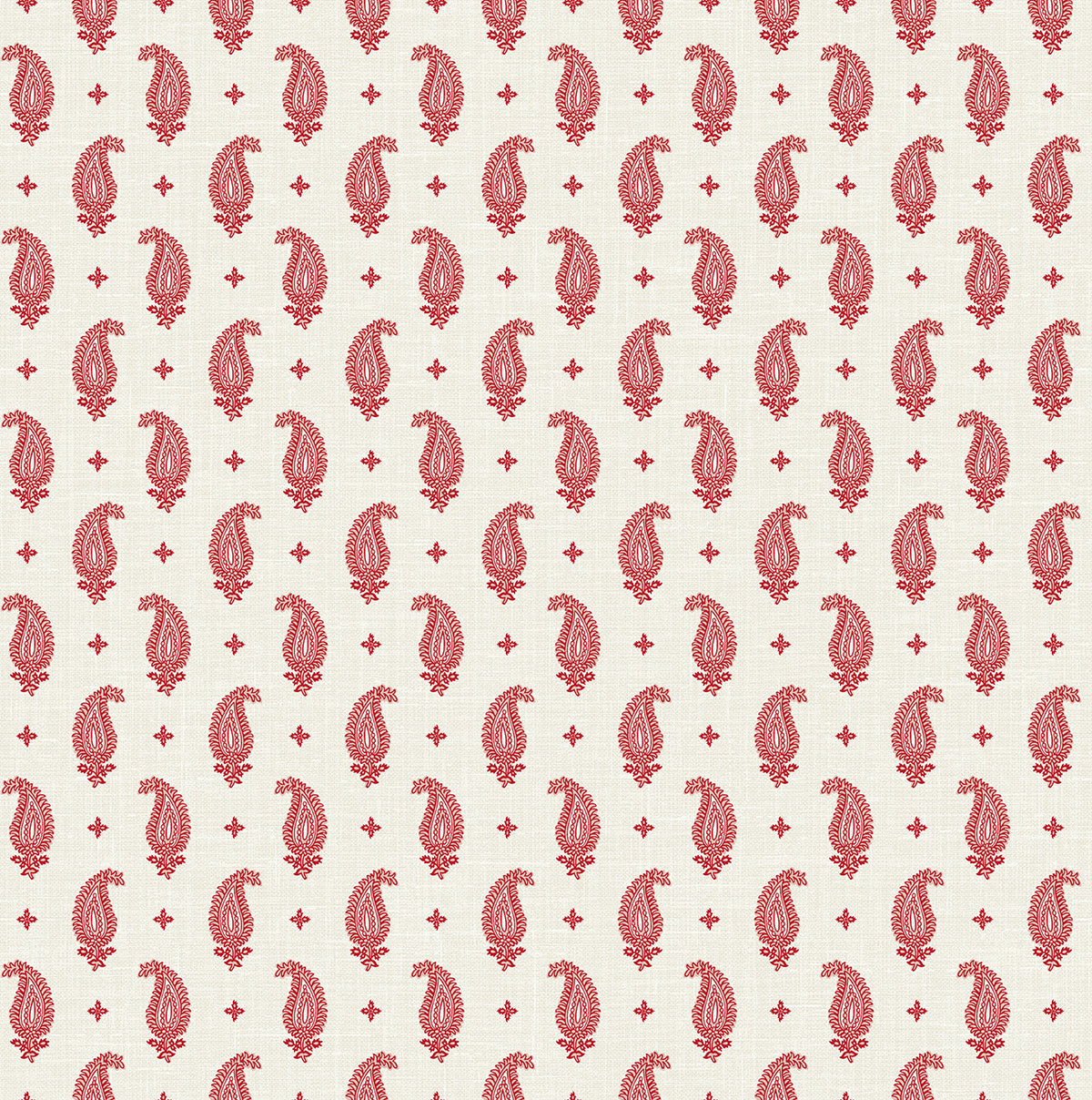 Maia Paisley wallpaper in Antique Ruby by Seabrook Designs