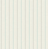Andree Stripe wallpaper in Summer Sky and French Blue vertical stripes