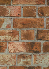 Dexter Orange Brick Wallpaper by Fine Decor