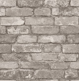 Davis Light Grey Rustic Brick Wallpaper – Fine Decor FD31286