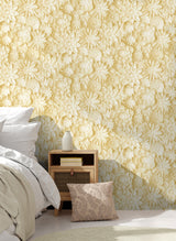 Dacre Yellow by Fine Decor Floral Wallpaper – Brewster Home Fashions FD42597