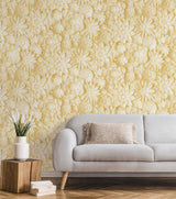Dacre Yellow by Fine Decor Floral Wallpaper – Brewster Home Fashions FD42597