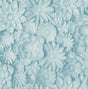 Fine Decor Dacre Light Blue Floral Wallpaper roll and room scene
