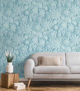 Dacre Light Blue by Fine Decor Floral Wallpaper – Brewster Home Fashions FD42598