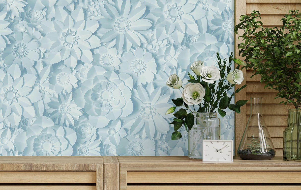 Dacre Light Blue by Fine Decor Floral Wallpaper – Brewster Home Fashions FD42598