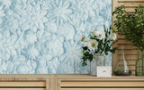 Dacre Light Blue by Fine Decor Floral Wallpaper – Brewster Home Fashions FD42598