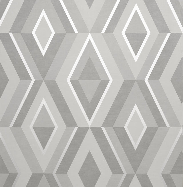 Shard Stone Geometric Wallpaper with Metallic Modern Abstract Pattern - Fine Decor FD42606
