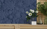 Dacre Dark Blue by Fine Decor Floral Wallpaper – Brewster FD42690