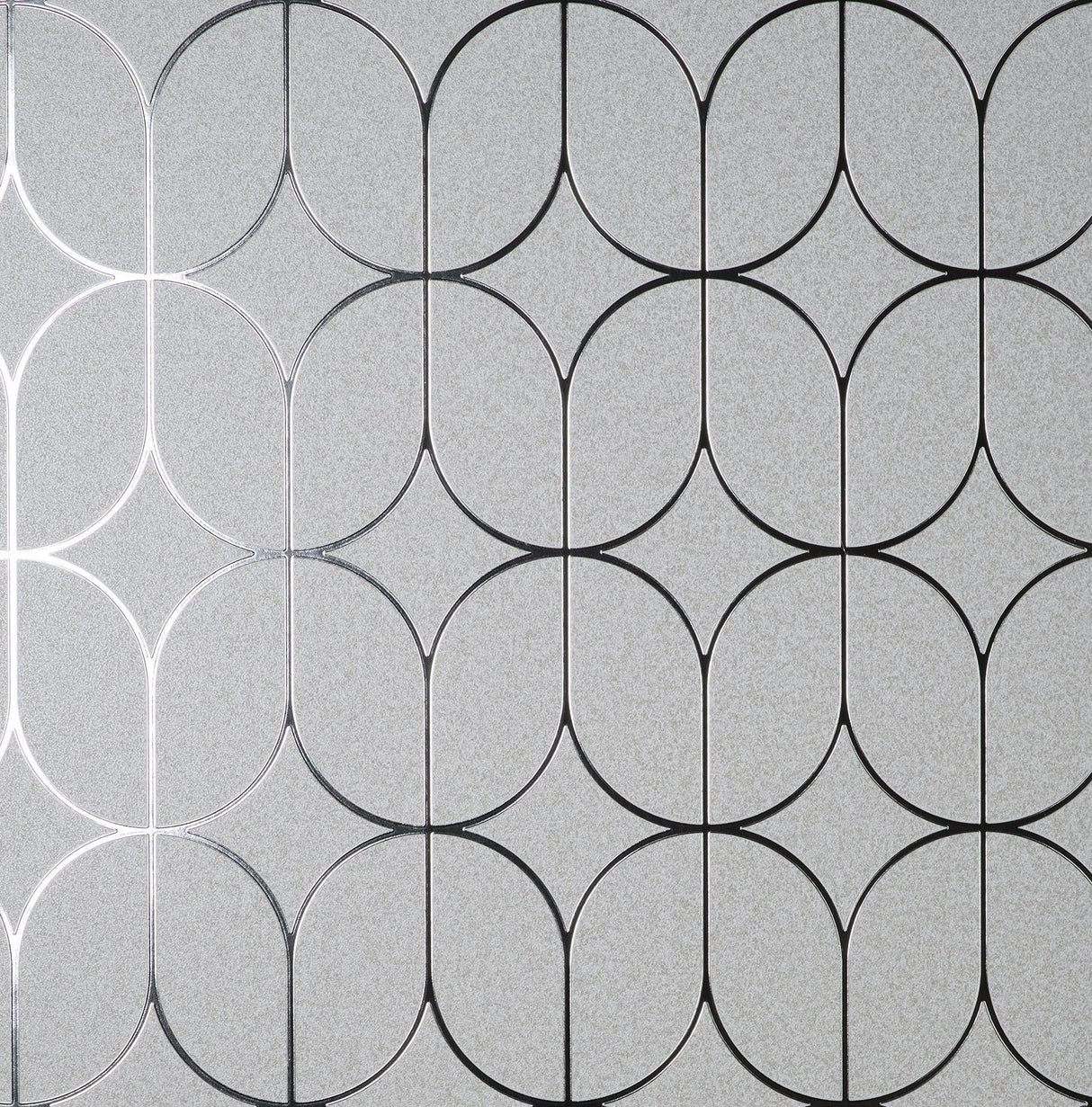 Raye Silver Rosco Trellis Wallpaper