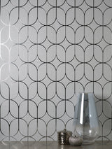 Raye Silver Rosco Trellis Wallpaper
