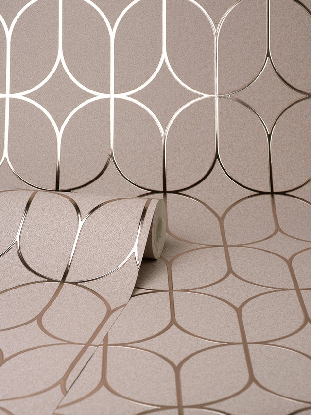 Raye Pink Rosco Trellis Wallpaper