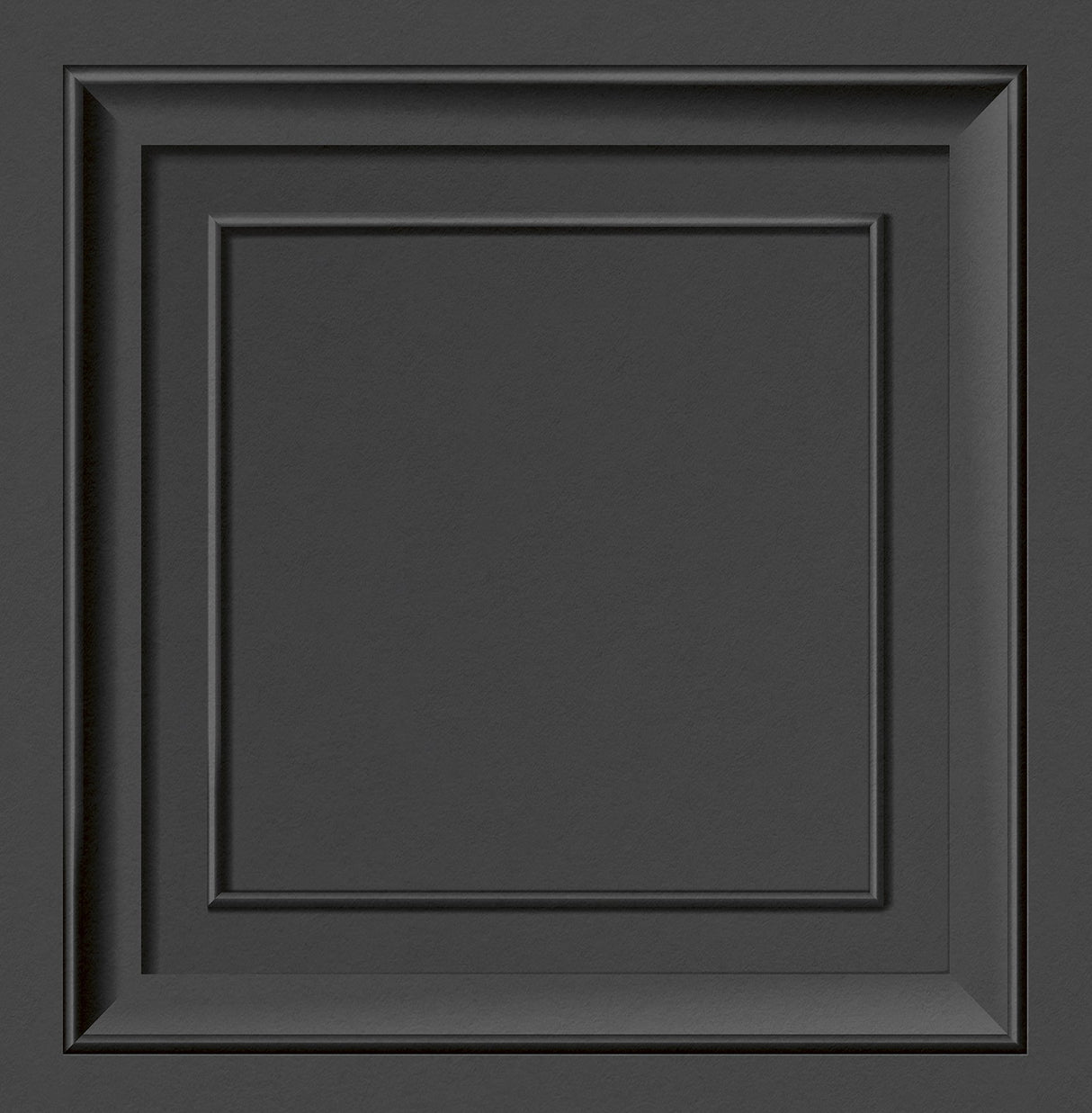 Distinctive Dark Grey Square Panel Wallpaper with Masculine Wood Panel Graphic - Fine Decor FD43001