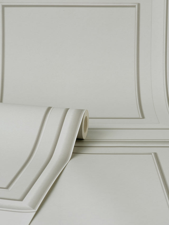 Distinctive Grey Square Panel Wallpaper with Graphics Wood & Stone Motif, Masculine Style - Fine Decor FD43002