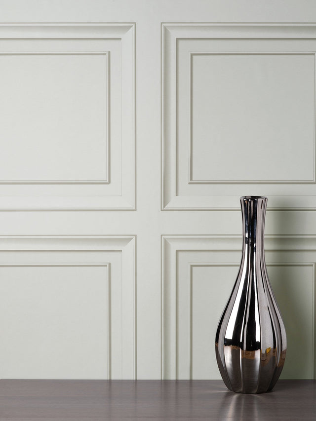 Distinctive Grey Square Panel Wallpaper with Graphics Wood & Stone Motif, Masculine Style - Fine Decor FD43002