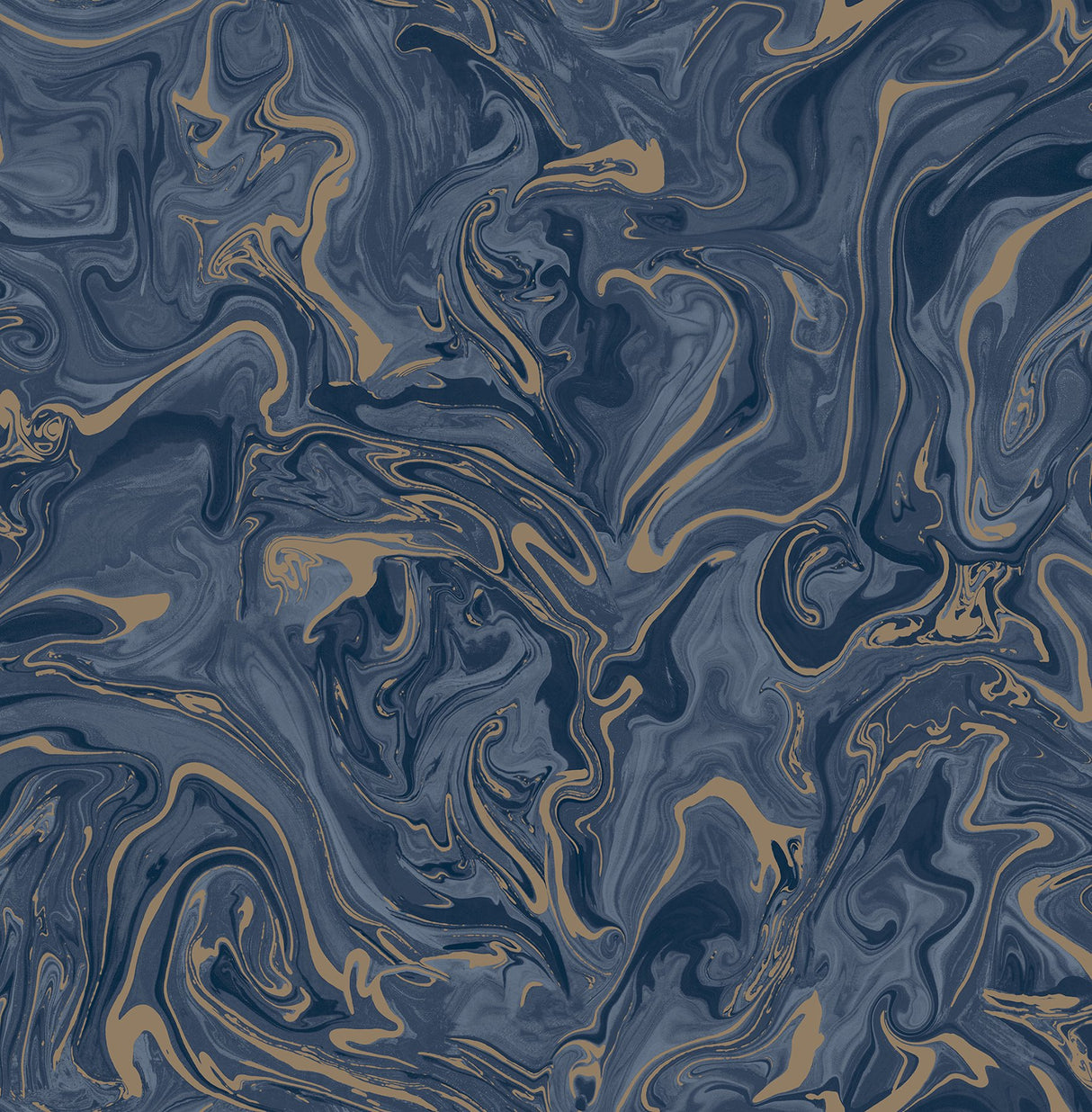 Suave Navy Marble Wallpaper with Abstract Glam Pattern - Fine Decor FD43055