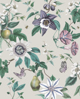 Sierra Silver Floral Wallpaper