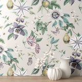Sierra Silver Floral Wallpaper