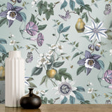 Sierra Sage Floral Wallpaper with Botanical Flowers and Modern Style - Fine Decor FD43061