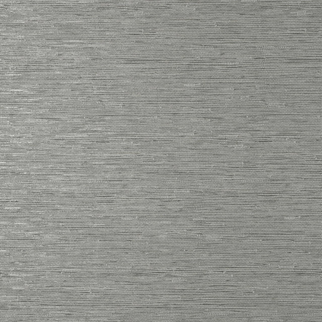 Mephi Grey Faux Grasscloth Textured Vinyl Wallpaper - Fine Decor FD43155