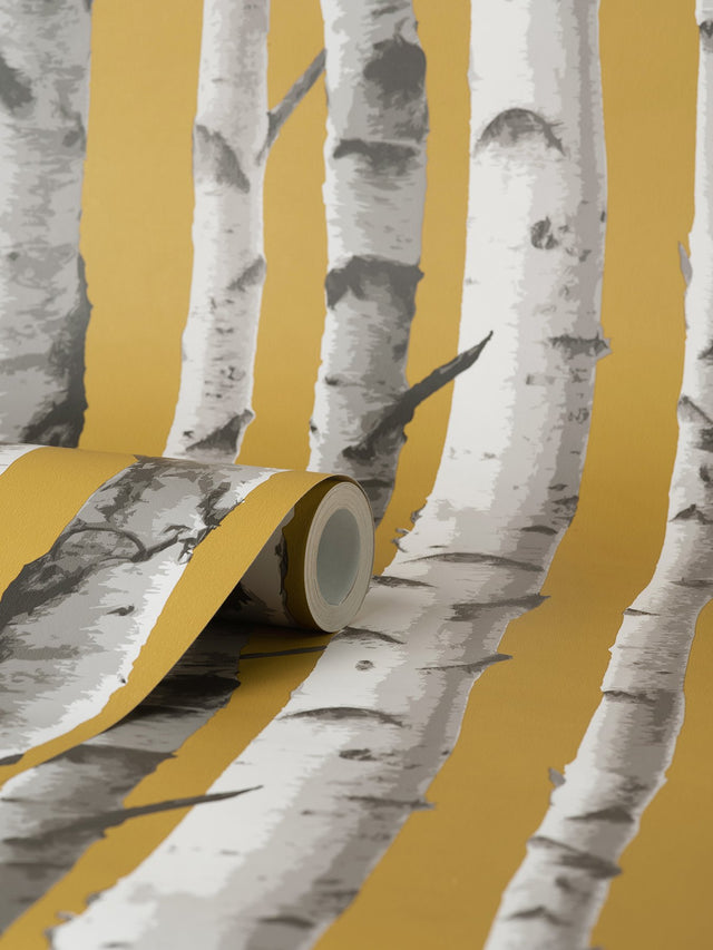 Chester Mustard Birch Trees Wallpaper