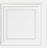 Fine Decor Distinctive White Square Panel Wallpaper FD43298
