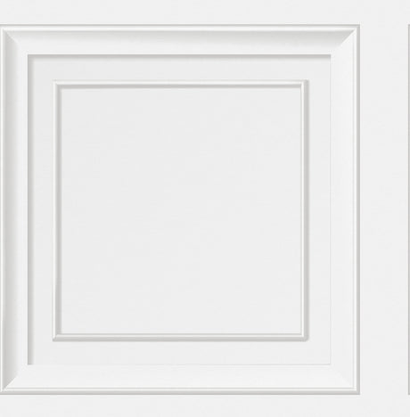 Fine Decor Distinctive White Square Panel Wallpaper FD43298