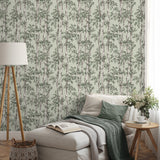 Bastian Green by Fine Decor Trees Wallpaper – Brewster Home Fashions FD43341