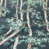 Bastian Blue by Fine Decor Trees Wallpaper – Brewster Home Fashions FD43342