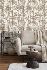 Bastian Neutral by Fine Decor Trees Wallpaper – Brewster Home Fashions FD43343