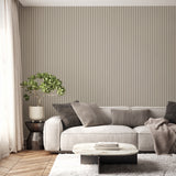 Raiden Cream by Fine Decor Ribbed Panel Wallpaper – Brewster Home Fashions FD43389