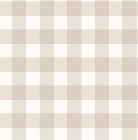 Fine Decor Patrice Light Brown Gingham Wallpaper FD43394