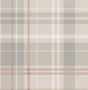 Fine Decor Hester Light Grey Plaid Wallpaper roll sample