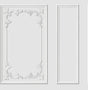 Rhonda White Ornate Paneling Wallpaper by Fine Decor
