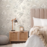 Gabriela Champagne by Fine Decor Floral Wallpaper – Brewster Home Fashions FD43429