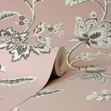 Juliette Light Pink by Fine Decor Jacobean Wallpaper – Brewster Home Fashions FD43451