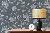 Juliette Blue by Fine Decor Jacobean Wallpaper – Brewster FD43453