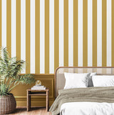 Tavish Mustard by Fine Decor Stripe Wallpaper – Brewster Home Fashions FD43455